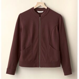 Garnet Hill Eclipse Knit Moto Jacket XL